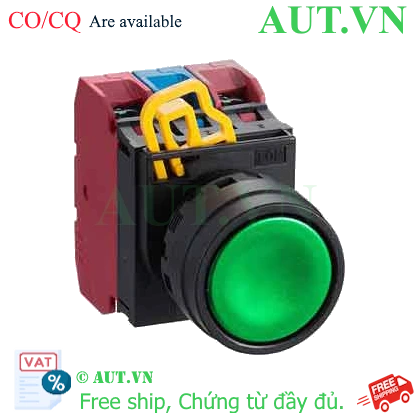 Ảnh của Nút nhấn nhả không đèn IDEC YW1B-M1E12G D22 1NO+2NC (Xanh)