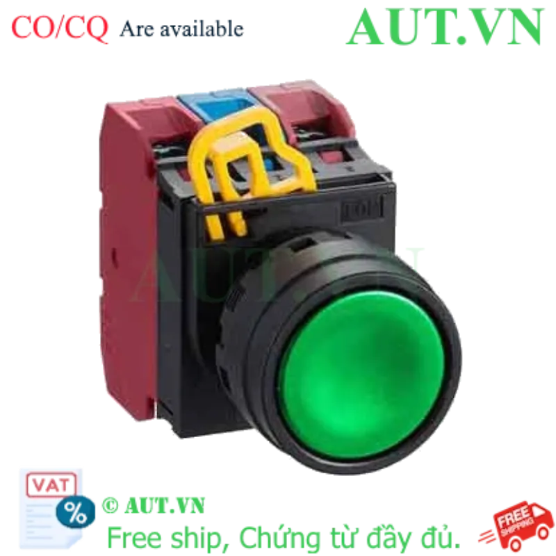 Ảnh của Nút Nhấn Nhả IDEC YW1B-M1E12G Phi 22mm | 1NO+2NC | Chống Nước IP65