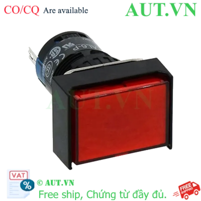 Ảnh của Đèn Báo IDEC AL6H-P4RC A6 Series - LED Đỏ 24V AC/DC, D16, Hình Chữ Nhật Siêu Bền