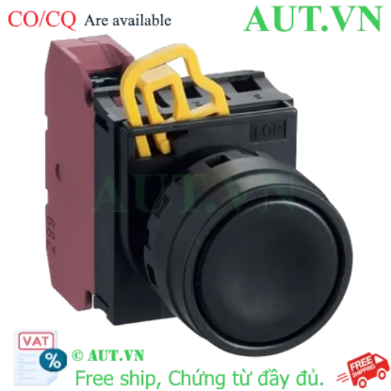 Ảnh của Nút Nhấn Giữ IDEC YW1B-A1E11B - D22, 1NO+1NC, Chống Nước IP65 (Đen)