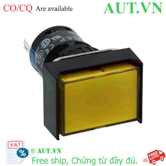 Ảnh của Đèn Báo IDEC AL6H-P4YC 24V LED Vàng D16mm - Chính Hãng, Siêu Sáng, Độ Bền Cao