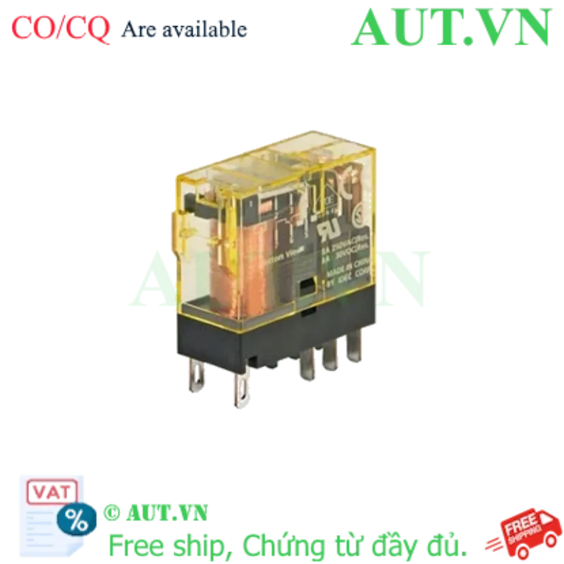 Ảnh của Rơ le trung gian IDEC RJ2S-CL-A230 | 220VAC, 8A, Slim Siêu Mỏng 8 Chân Dẹp