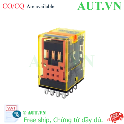 Ảnh của Rơ le trung gian IDEC RU4S-D24 24VDC 6A (14 chân dẹp)
