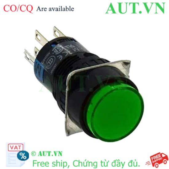 Ảnh của Đèn Báo IDEC AL6M-P4GC D16 - 24VAC/DC, LED Xanh Lá, Chính Hãng Nhật Bản