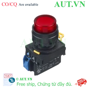 Ảnh của Nút Nhấn Nhả Có Đèn IDEC YW1L-M2E10QM3R | 220VAC, 1NO, Đỏ | AUT VN