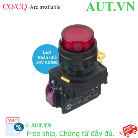 Ảnh của Nút nhấn có đèn IDEC YW1L-M2E01Q4R, D22mm, 1NC - Đỏ