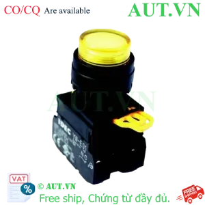 Ảnh của Nút Nhấn Có Đèn IDEC YW1L-M2E10QM3Y - Vàng, Phi 22mm, 1NO, 230VAC