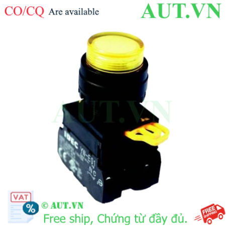 Ảnh của Công tắc LED nhấn nhả YW1L-M2E10QM3Y Idec, vàng, giá tốt