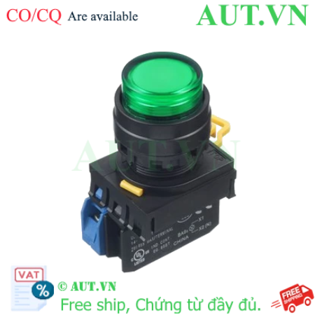 Ảnh của Nút Nhấn Nhả IDEC YW1L-M2E10Q4G Ø22mm 24V Đèn Xanh Lá - Chính Hãng Nhật Bản