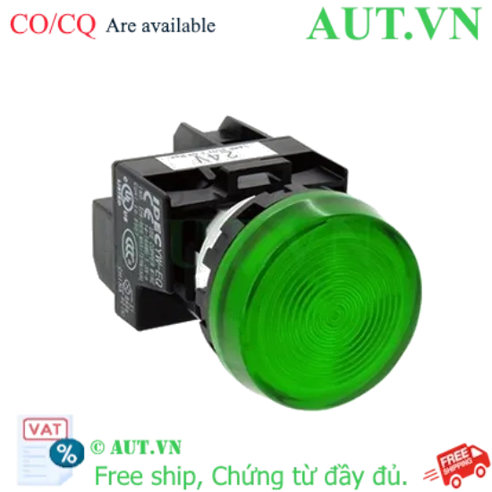 Ảnh của Đèn Báo IDEC YW1P-1EM42G 220V 22mm Xanh Lá - LED Siêu Sáng, Chuẩn IP65