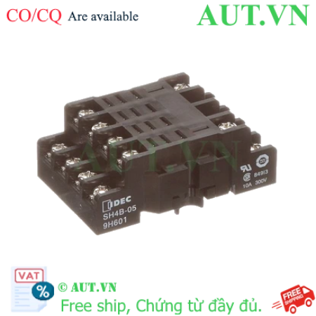 Ảnh của Đế cắm rơ le IDEC SH4B-05B (14 Chân, 10A, Lắp Thanh Ray DIN) Chính hãng