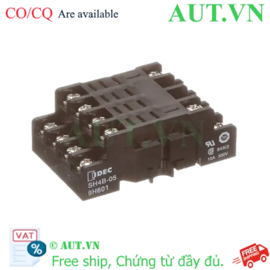 Ảnh của Đế Cắm Rơ Le IDEC SH4B-05B Chính Hãng - 14 Chân, 10A, Gắn Thanh Ray DIN