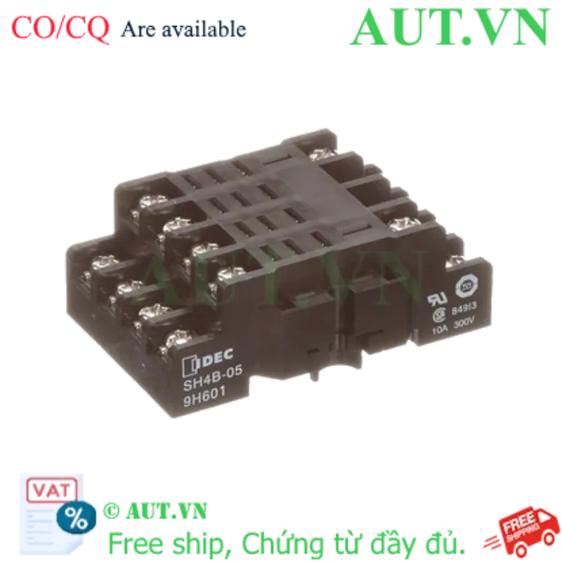 Ảnh của Đế Cắm Rơ Le IDEC SH4B-05B - 14 Chân Pin Dẹt, 10A, Lắp Thanh Ray DIN