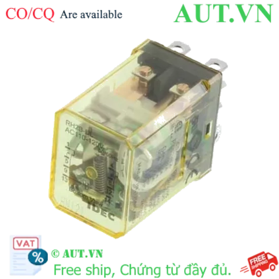 Ảnh của Rơ le 10A 8 chân dẹt Idec RH2B-ULAC110-120 [online 24/7]