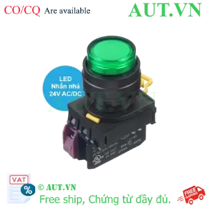 Ảnh của Nút Nhấn Có Đèn IDEC YW1L-M2E01Q4G | 24V, 1NC, Đèn Xanh | IP65 Siêu Bền