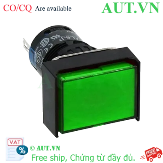 Ảnh của Đèn Báo IDEC AL6H-P4GC D16mm - Chữ Nhật Xanh Lá 24V: Siêu Sáng, Chống Rung, Chính Hãng AUT VN