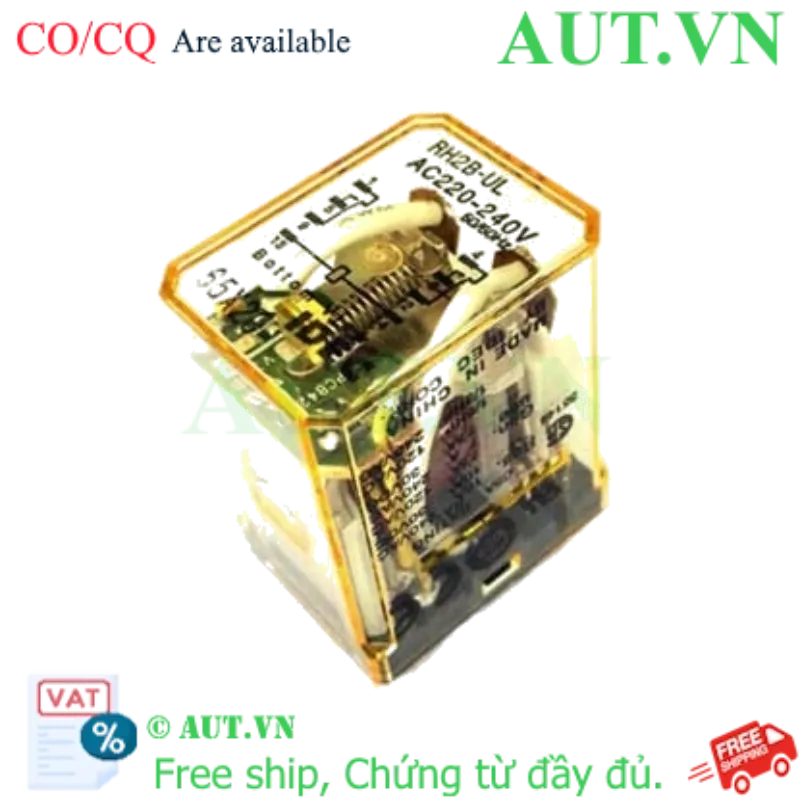 Ảnh của Rơ le công suất IDEC RH2B-ULAC220-240 8 chân dẹt 10A - Giá tốt