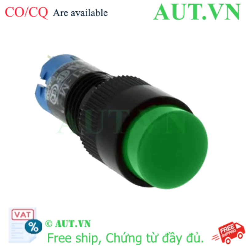 Ảnh của Nút nhấn nhả Idec AB1M-M1G không đèn, phi 10, màu xanh lá