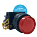 Ảnh của Nút Nhấn Có Đèn IDEC YW1L-A2E10QM3R | 1NO, 230VAC, Màu Đỏ, Phi 22mm