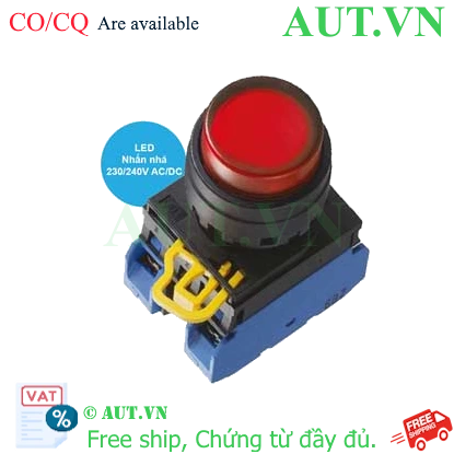 Ảnh của Công tắc nhấn nhả YW1L-M2E20QM3R Idec màu đỏ, siêu ưu đãi