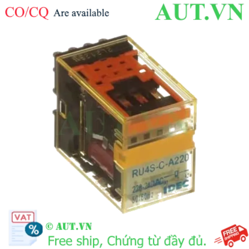 Ảnh của Rơ le Trung Gian IDEC RU4S-C-A220 | 220VAC, 4PDT, 14 Chân Dẹt - Chính Hãng Nhật Bản