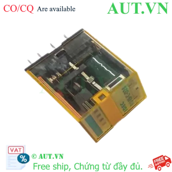 Ảnh của Rơ le trung gian IDEC RU4S-C-D24 | 24VDC, 4PDT, 14 Chân - Tích hợp LED & Nút Test | AUT VN