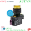 Ảnh của Nút Nhấn Nhả Có Đèn IDEC YW1L-M2E01QM3Y | 220VAC, 1NC, Phi 22mm (Vàng)