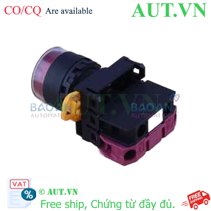 Ảnh của Nút nhấn nhả có đèn IDEC YW1L-MF2E01QM3R 220VAC D22 1NC (Đỏ)