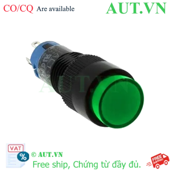 Ảnh của Nút nhấn nhả có đèn IDEC AL1M-M11G 2.9VDC D10 1NO+1NC (Xanh)