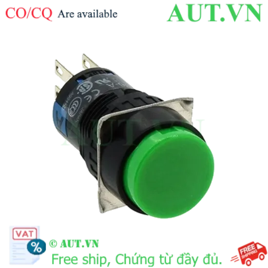 Ảnh của Nút nhấn nhả IDEC AB6M-M2G 16mm (Xanh lá cây)