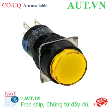 Ảnh của Nút nhấn nhả IDEC AB6M-M2Y 16mm (Vàng)