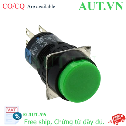Ảnh của Nút nhấn nhả IDEC AL6M-M24G 16mm 24V (Xanh lá cây)