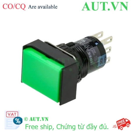 Ảnh của Nút nhấn giữ IDEC AL6H-A14G 16mm 24V (Xanh lá cây)