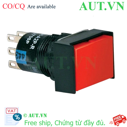 Nút nhấn nhả IDEC AL6Q-M24R 16mm 24V (Đỏ)