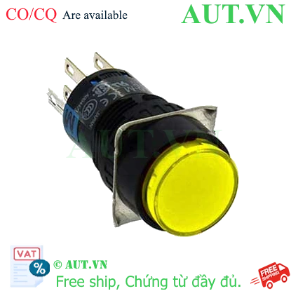 Ảnh của Nút nhấn IDEC phi 16 AL6M-M24YC 24VAC/DC, 2NO+2NC