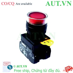 Ảnh của Nút Nhấn Có Đèn IDEC YW1L-MF2E10QM3R - 1NO, Đỏ, 230VAC, IP65