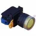 Ảnh của Nút Nhấn Có Đèn IDEC YW1L-MF2E10QM3Y | 1NO, Vàng, 230VAC, IP65