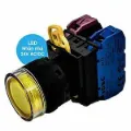 Ảnh của Nút Nhấn Có Đèn IDEC YW1L-MF2E11Q4Y | 24VAC/VDC, 1NO+1NC, Vàng, IP65
