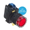 Ảnh của Nút Nhấn Có Đèn IDEC YW1L-AF2E10QM3R | 1NO, Đỏ, 230VAC, Chuẩn D22 An Toàn