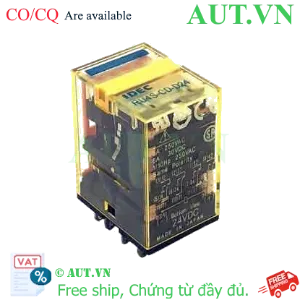 Ảnh của Rơ le trung gian IDEC RU4S-CD-D24 | 24VDC, 4PDT, Tích hợp Diode bảo vệ PLC - AUT VN