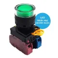 Ảnh của Nút Nhấn Nhả Có Đèn IDEC YW1L-MF2E11QM3G | Phi 22mm, 230VAC, 1NO+1NC, IP65