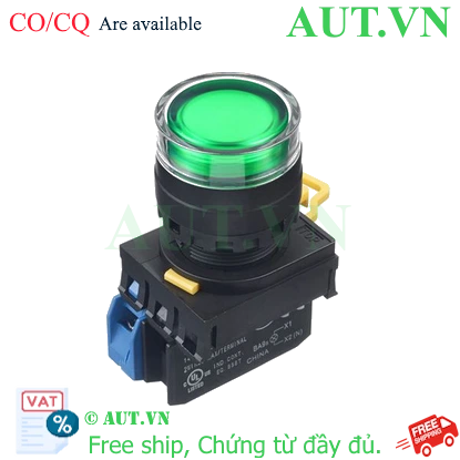 Ảnh của Nút nhấn có đèn YW1L-AF2E10Q4G IDEC D22, 1NO, nhấn giữ