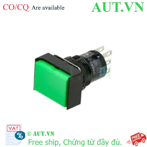 Ảnh của Nút Nhấn IDEC AL6H-M24GC Phi 16mm | LED Xanh 24V, 2NO+2NC, Có Vách Chắn An Toàn