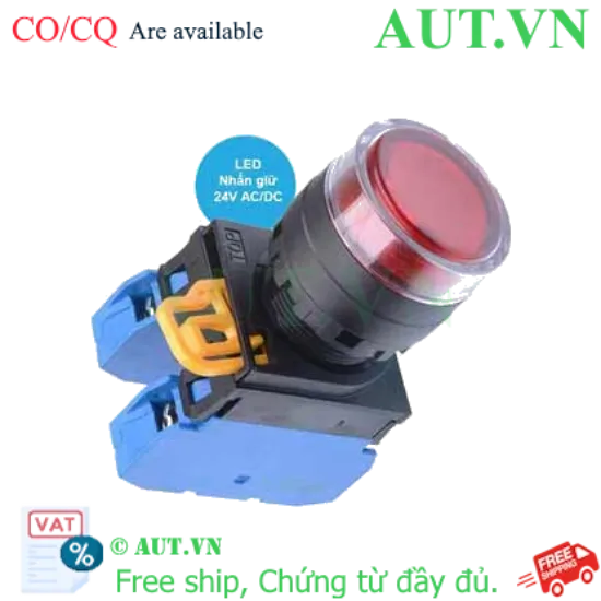 Ảnh của Nút Nhấn Giữ Có Đèn IDEC YW1L-AF2E20Q4R | 2NO, 24VAC/DC, Đỏ (Ø22) - AUT VN