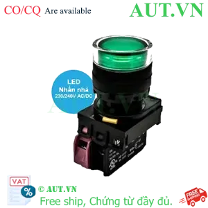 Ảnh của Nút Nhấn Nhả Có Đèn IDEC YW1L-MF2E01QM3G | Phi 22mm, 1NC, 230VAC