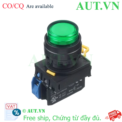 Ảnh của Nút nhấn có đèn YW1L-A2E11Q4G IDEC D22, 1NO+1NC, nhấn giữ