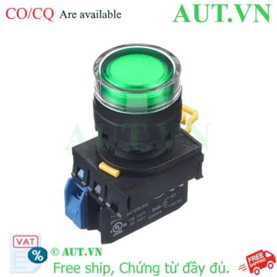 Ảnh của Nút Nhấn Có Đèn IDEC YW1L-AF2E11Q4G | Nhấn Giữ, 1NO+1NC, LED Xanh 24V