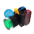 Ảnh của Nút Nhấn Có Đèn IDEC YW1L-AF2E11Q4G - Nhấn Giữ, 1NO+1NC, LED Xanh 24V