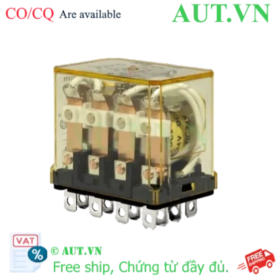 Ảnh của Rơ le công suất IDEC RH4B-ULDC24 - 14 Chân Dẹt, 4PDT 10A, 24VDC Chính Hãng AUT VN