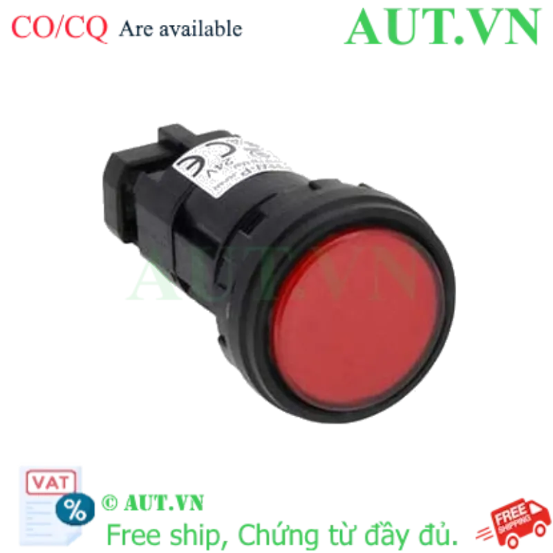 Ảnh của Đèn báo IDEC HW1P-1Q4R 24V Đỏ D22mm - Bền Bỉ, LED Sáng, IP65